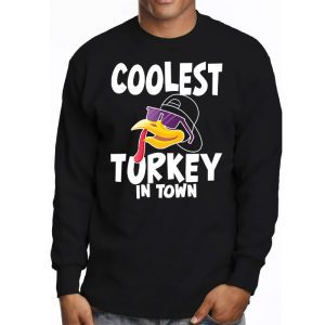 Coolest Turkey In The Flock Toddler Boys Thanksgiving Kids Longsleeve Tee 3 2