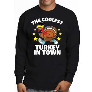 Coolest Turkey In The Flock Toddler Boys Thanksgiving Kids Longsleeve Tee 3 3