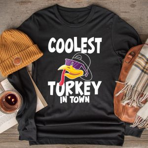 Thanksgiving Family Shirts Coolest Turkey In The Flock Special Gift Longsleeve Tee