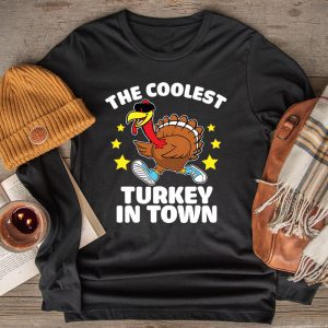 Thanksgiving Family Shirts Coolest Turkey In The Flock Special Gift Longsleeve Tee