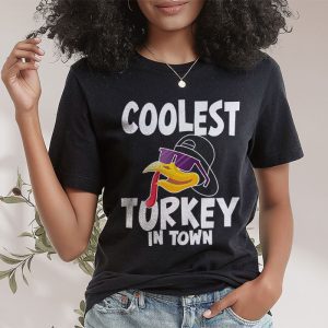 Coolest Turkey In The Flock Toddler Boys Thanksgiving Kids T Shirt 2 2