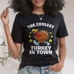 Coolest Turkey In The Flock Toddler Boys Thanksgiving Kids T Shirt 2 3