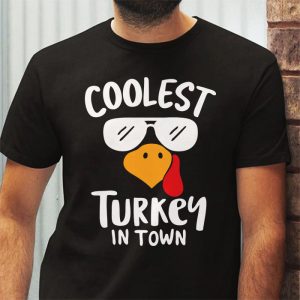 Coolest Turkey In The Flock Toddler Boys Thanksgiving Kids T Shirt 3 1