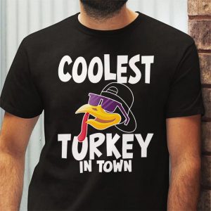 Coolest Turkey In The Flock Toddler Boys Thanksgiving Kids T Shirt 3 2