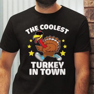 Coolest Turkey In The Flock Toddler Boys Thanksgiving Kids T Shirt 3 3