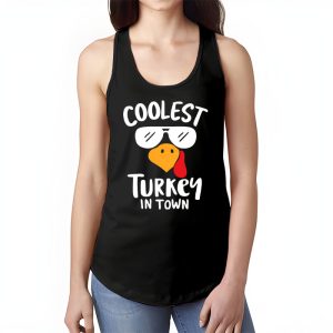 Coolest Turkey In The Flock Toddler Boys Thanksgiving Kids Tank Top 1 1