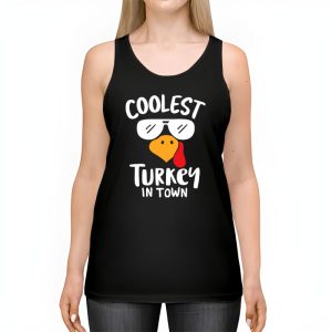 Coolest Turkey In The Flock Toddler Boys Thanksgiving Kids Tank Top 2 1