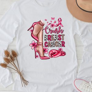 Pink Ribbon Breast Cancer Bling Pink Ribbon Awareness October Special Longsleeve Tee