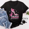 Crush Breast Cancer Pink Bling High Heels Ribbon T-Shirt