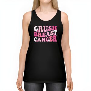 Crush Breast Cancer Pink Bling High Heels Ribbon Tank Top 2