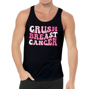 Crush Breast Cancer Pink Bling High Heels Ribbon Tank Top 3