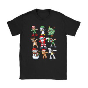 Dabbing Santa Friends Xmas Gifts Kids Girls Boys Christmas T-Shirt