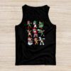 Dabbing Santa Friends Xmas Gifts Kids Girls Boys Christmas Tank Top