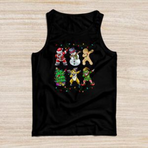 Funny Christmas Shirts Dabbing Santa Friends Xmas Gifts Special Tank Top