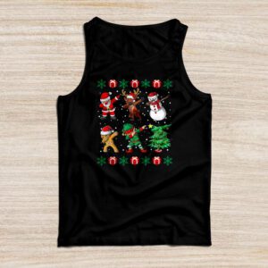 Funny Christmas Shirts Dabbing Santa Friends Xmas Gifts Special Tank Top