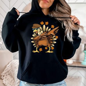 Dabbing Turkey Thanksgiving Day Pilgrim Boys Girls Funny Dab Hoodie 2 3