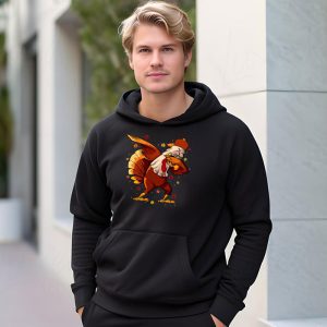 Dabbing Turkey Thanksgiving Day Pilgrim Boys Girls Funny Dab Hoodie 3