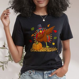 Dabbing Turkey Thanksgiving Day Pilgrim Boys Girls Funny Dab T Shirt 2 2