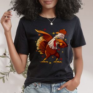 Dabbing Turkey Thanksgiving Day Pilgrim Boys Girls Funny Dab T Shirt 2