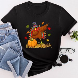 Thanksgiving Shirts Funny Dabbing Turkey Thanksgiving Day Cute T-Shirt