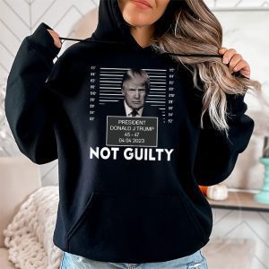 Donald Trump Police Mugshot Photo Not Guilty 45 47 President Hoodie 2 3