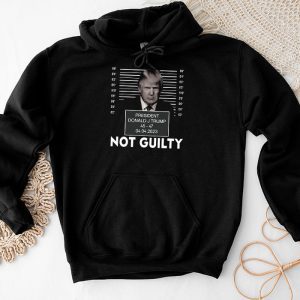 Funny Trump Shirt Donald Trump Police Mugshot Photo Not Guilty 45-47 President Hoodie