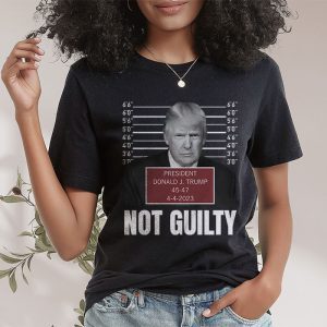 Donald Trump Police Mugshot Photo Not Guilty 45 47 President T Shirt 2 1