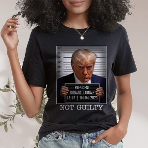 Donald Trump Police Mugshot Photo Not Guilty 45 47 President T Shirt 2