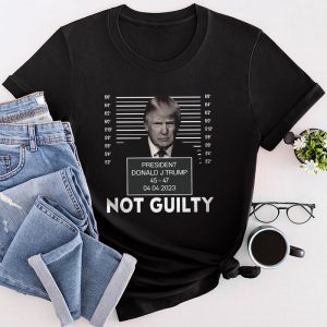 Donald Trump Police Mugshot Photo Not Guilty 45-47 President T-Shirt