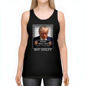 Donald Trump Police Mugshot Photo Not Guilty 45 47 President Tank Top 2