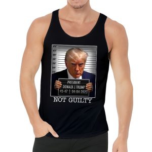 Donald Trump Police Mugshot Photo Not Guilty 45 47 President Tank Top 3