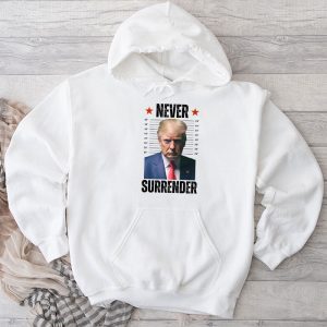 Funny Trump Shirts Donald Trump Never Surrender Mug Shot Special Hoodie