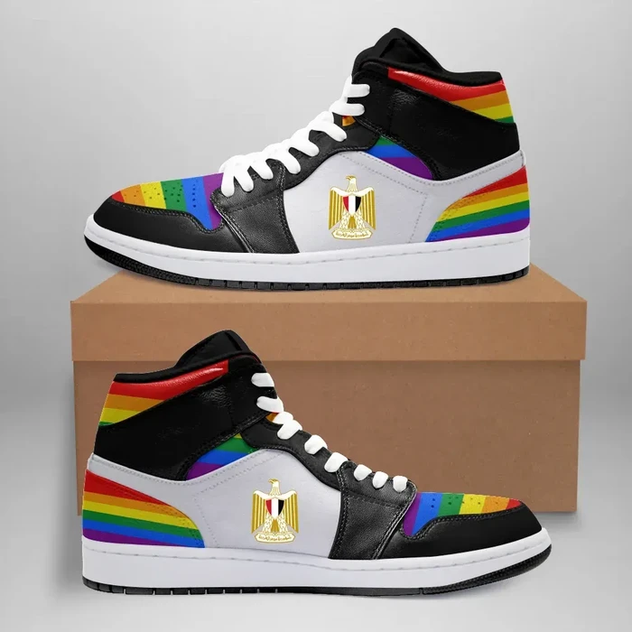 Egypt High Sneakers Air Jordan 1 - LGBT JD1 Shoes
