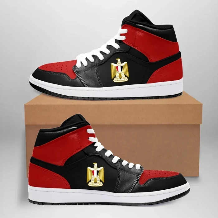 Egypt High Sneakers Air Jordan 1 - Retro 'Bred' 2001 JD1 Shoes