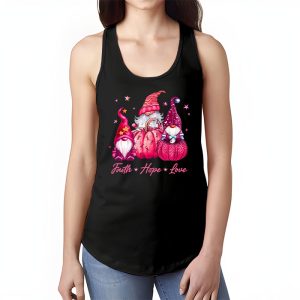 Faith Hope Love Pink Ribbon Gnome Breast Cancer Awareness Tank Top 1