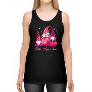 Faith Hope Love Pink Ribbon Gnome Breast Cancer Awareness Tank Top 2