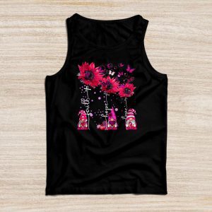 Breast Cancer Shirt Ideas Faith Hope Love Pink Ribbon Gnomes Tank Top