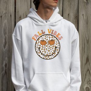 Fall Vibes Retro Leopard Circle Pumpkin Thanksgiving Costume Hoodie 2 3