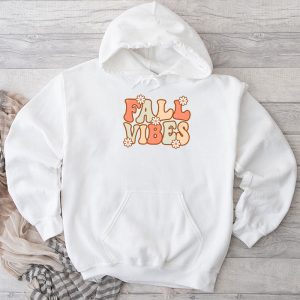 Fall Vibes Retro Leopard Circle Pumpkin Thanksgiving Costume Hoodie