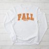 Fall Vibes Retro Leopard Circle Pumpkin Thanksgiving Costume Longsleeve Tee