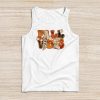 Fall Vibes Retro Leopard Circle Pumpkin Thanksgiving Costume Tank Top