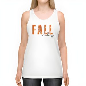 Fall Vibes Retro Leopard Circle Pumpkin Thanksgiving Costume Tank Top 2 1