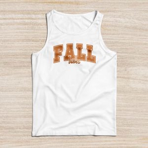 Fall Vibes Retro Leopard Circle Pumpkin Thanksgiving Costume Tank Top