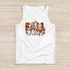 Fall Vibes Retro Leopard Circle Pumpkin Thanksgiving Costume Tank Top