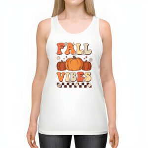 Fall Vibes Vintage Groovy Fall Season Retro Leopard Autumn Tank Top 2