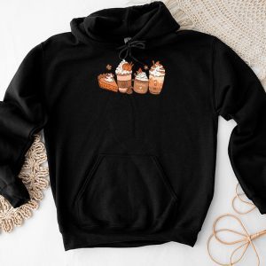 Funny Thanksgiving Shirts Fall Coffee Pumpkin Latte Iced Cozy Autumn Orange Hoodie