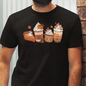 Fall coffee pumpkin spice latte iced warm cozy autumn orange T Shirt 3 1