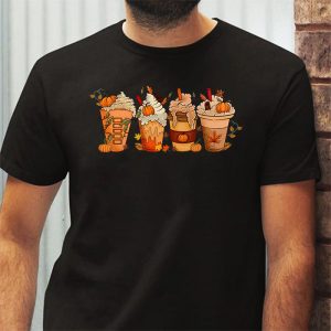 Fall coffee pumpkin spice latte iced warm cozy autumn orange T Shirt 3 3