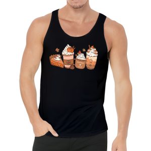 Fall coffee pumpkin spice latte iced warm cozy autumn orange Tank Top 3 1