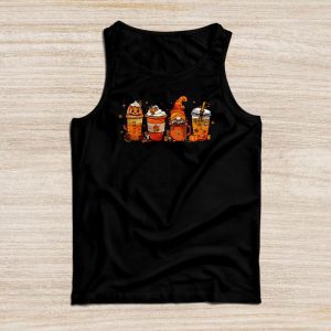 Funny Thanksgiving Shirts Fall Coffee Pumpkin Latte Iced Cozy Autumn Orange Tank Top